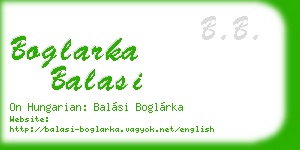 boglarka balasi business card